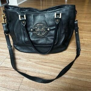 Tory Burch Black Leather Satchel